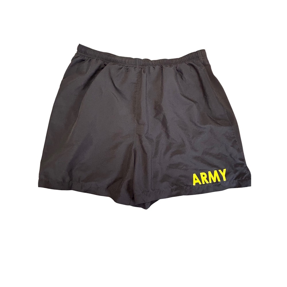 US Army APFU Physical Fitness Uniform Running Training Trunks Shorts Black Large